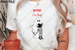 Halloween Pin-up Girl Ghost SVG PNG Product Image 3