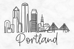 Portland Minimalism Line Drawing Product Image 1