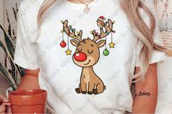 Cute Christmas Deer Png Clipart Product Image 2