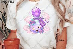 Pink Halloween Poison PNG Sublimation Product Image 2