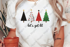 Let’s Get Lit Christmas Tree PNG Product Image 2