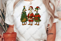 Vintage Christmas Goose Png Product Image 2