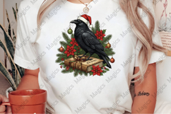 Christmas Raven Clipart Product Image 2