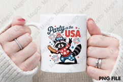 4th of July Raccoon Hotdog Patriotic USA Product Image 2