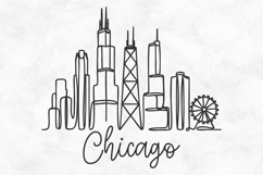 Chicago Minimalism Line Drawing Product Image 1