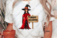 Halloween Cauldron Witch PNG Product Image 1