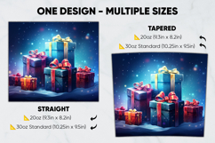 Christmas Tumbler Wrap Design, tumbler sublimation 20oz 30oz Product Image 2