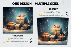 Christmas Tumbler Wrap Design, tumbler sublimation 20oz 30oz Product Image 2