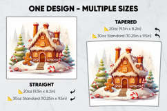 Christmas Tumbler Wrap Design, tumbler sublimation 20oz 30oz Product Image 2