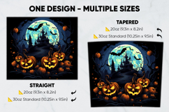 Halloween Tumbler Wrap Design, tumbler sublimation 20oz 30oz Product Image 2
