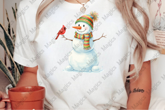 Christmas Cute Funny Snowman PNG Product Image 2