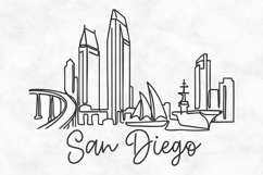San Diego Minimalism Line Drawing Product Image 1