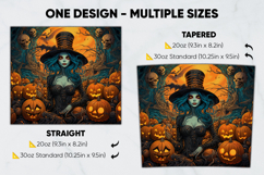 Halloween Tumbler Wrap Design, tumbler sublimation 20oz 30oz Product Image 2