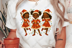 3 Little Black Girls Christmas Png Product Image 2