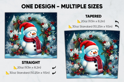Christmas Tumbler Wrap Design, tumbler sublimation 20oz 30oz Product Image 2