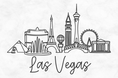 Las Vegas Minimalism Line Drawing Product Image 1