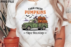 Vintage Halloween Farm Truck PNG Product Image 2