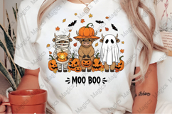 Spooky Halloween Highland Cow Png Product Image 1