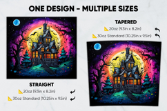 Halloween Tumbler Wrap Design, tumbler sublimation 20oz 30oz Product Image 2