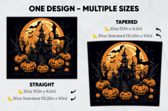 Halloween Tumbler Wrap Design, tumbler sublimation 20oz 30oz Product Image 2