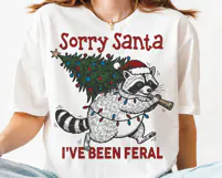 Sorry Santa I've Been Feral SVG PNG File Product Image 3