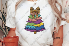 Rainbow Glitter Christmas Tree Product Image 2