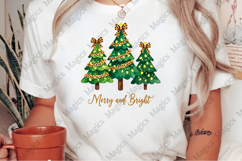 Christmas Tree PNG, Merry and Bright PNG Product Image 2