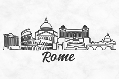 Rome Minimalism Line Drawing Product Image 1