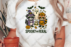 Spooky and Feral Raccoon Halloween Png Product Image 2