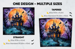 Halloween Tumbler Wrap Design, tumbler sublimation 20oz 30oz Product Image 2