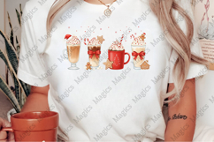 Christmas Bow Gingerbread Coffee Png Product Image 2