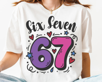 Six Seven Pink 67 SVG PNG File Product Image 3