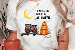Vintage Halloween Owl PNG Sublimation Product Image 2