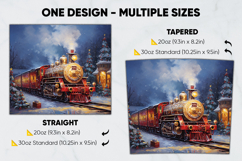 Christmas Tumbler Wrap Design, tumbler sublimation 20oz 30oz Product Image 2