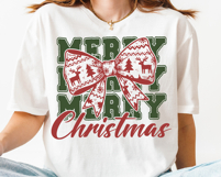 Merry Christmas Festive Ribbon SVG PNG File Product Image 3