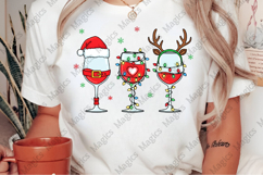 Christmas Wine Glasses Png Product Image 2