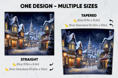 Christmas Tumbler Wrap Design, tumbler sublimation 20oz 30oz Product Image 2