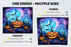 Halloween Tumbler Wrap Design, tumbler sublimation 20oz 30oz Product Image 2
