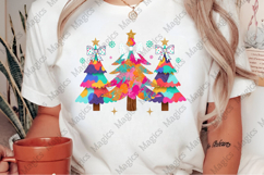 Rainbow Christmas Tree PNG Product Image 2