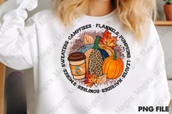 Campfires Flannels Pumpkins Leaves Hayrides Bonfires Sweater Product Image 2