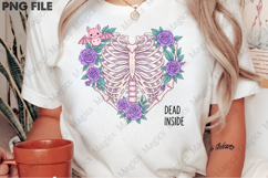 Pink Halloween Dead Inside Sublimation Product Image 2