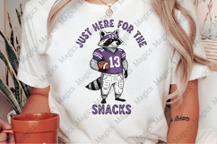 Funny Raccoon Football Player PNG Product Image 2