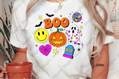 Retro Halloween Ghost Pumpkin Png Product Image 2
