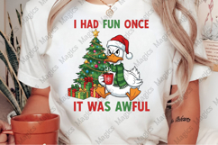 Vintage Funny Christmas Goose PNG, Santa Product Image 2