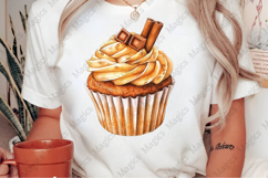 Watercolor Autumn Cupcake Clipart Product Image 2