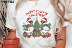 Merry Cluckin Christmas Chicken PNG Product Image 2