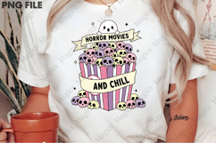 Pink Halloween Popcorn PNG Sublimation Product Image 2