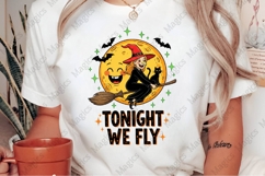 Vintage Halloween Witch PNG Sublimation Product Image 1