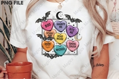 Retro Halloween Heart PNG Sublimation Product Image 1
