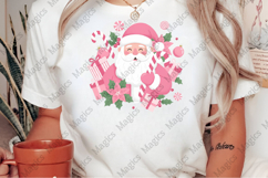 Christmas Coquette Pink Santa PNG Product Image 2